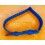 VINTAGE 70's RARE BRACELET NATO PERLON DAMES 10mm COULEUR BLEU
