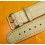 Collectable Vintage 21mm New Old Stock Cowhide leather strap watch bracelet beige color, Retro look