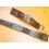 Plastic 70's retro Brown tobacco color Lizard 12mm New Old Stock watch leather Strap gold filled Buckle