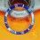 Rolex Nice 90's Dark Blue color Submariner Tutone 16803, 16613, 16808, 16618 Gold Watch Bezel Insert Part
