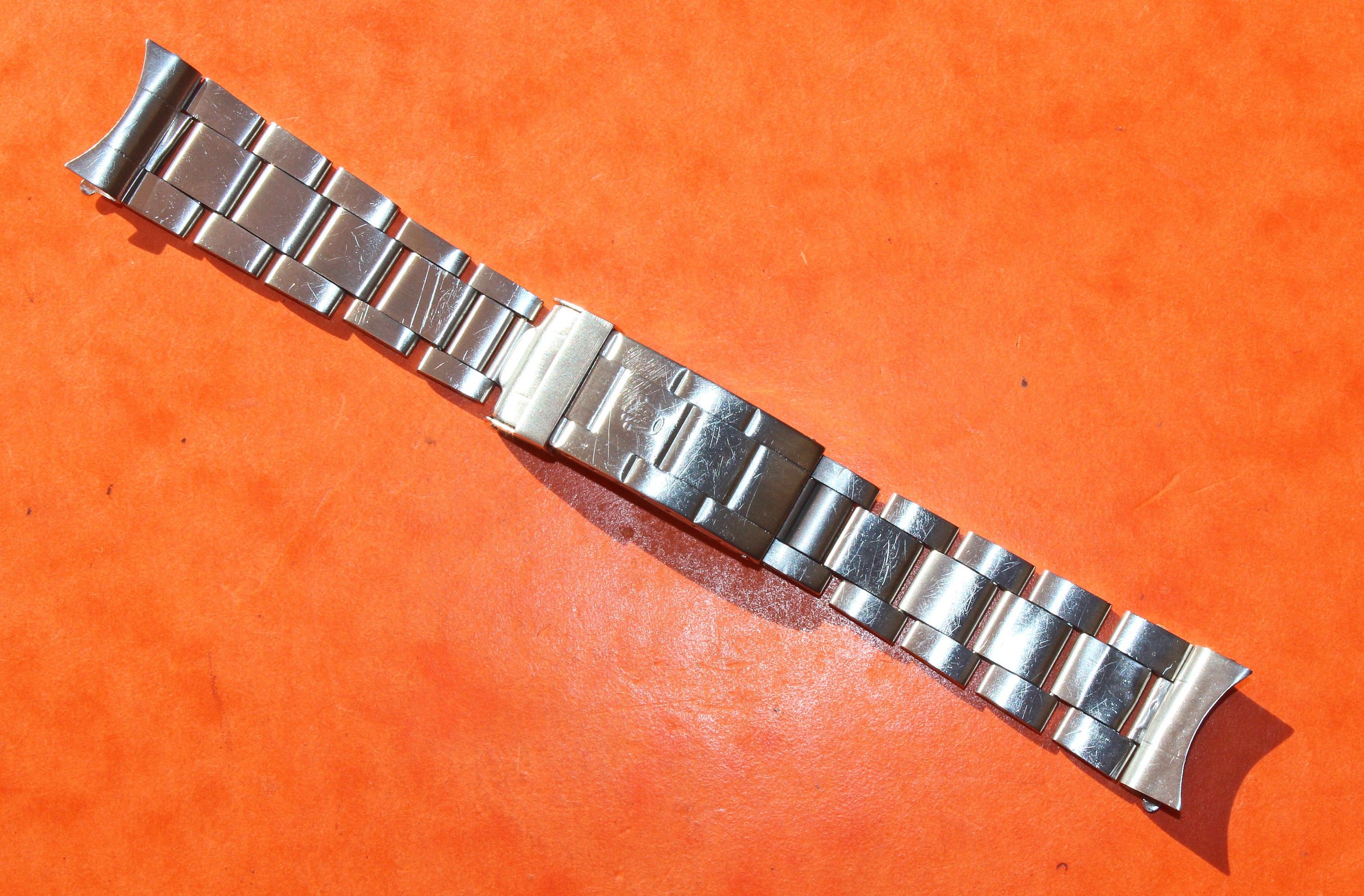 vintage 70's Rolex 20mm 9315 / 58 Folded links Bracelet Submariner ...