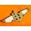 Breitling Logo écusson, symbole plastique doré Montres Breitling Ailé couleur dorée 6cm