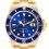 Rolex Submariner Date 18k Gold 16613,16803,16808,16618 Watch Bezel Blue Insert Graduated Luminova pearl