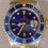 Rolex Submariner Date 18k Gold 16613,16803,16808,16618 Watch Bezel Blue Insert Graduated Tritium pearl