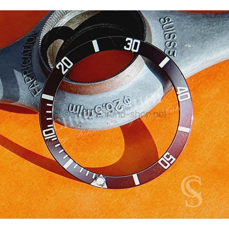 Rolex Tropical Brown Submariner date watches 16800,168000,16610,16613,16618,16808 Bezel Insert Inlay Tritium