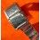 HC55 Swiss Made Rare 70's Expandable band Ssteel Watch Sport Bracelet Zenith,Longines,Heuer,15mm ends