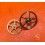 OMEGA Original Watch part clockmaker, 2 x wheels Omega automatics calibers