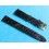 ROLEX ORIGINAL BRACELET MONTRE CUIR CROCODILE NOIR SIGNE ROLEX 17mm AVEC BOUCLE ARDILLON PLAQUE OR