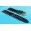 Rolex Vintage Original Black Crocodile Leather Strap watch New 17mm x 14mm with gold filled buckle