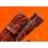 Mens 70's Thin Vintage Old Stock Crocodile Brown Tobacco colors Tan Genuine Leather Watch Strap 16mm with buckle