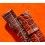 VINTAGE 70's BRACELET AUTHENTIQUE CUIR DE CROCODILE 16mm COULEUR BRUN-TABAC MONTRES VINTAGES