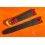 BRACELET MONTRES SIMILI CUIR CROCODILE 19mm EXTRA FIN COULEUR BORDEAUX