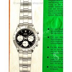Rolex 1970 Vintage & Collectible Genuine Cosmograph Daytona Paul Newman 6239,6265 Booklet, manual german