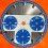 Universal Geneve Compax Cal V72 Chronograph ref 885107 Vintage 70's Rare Cadran SINGER Exotique Bleu tritium