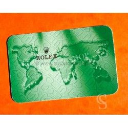 ROLEX RARE COLLECTION CALENDRIER DE POCHE CARTE MAPPEMONDE VERTE MONTRES ROLEX 2001-2002