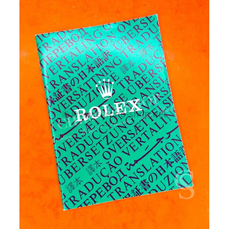 Rolex Vintage 1986 Collector Rolex Green oyster Translation booklet watches 16800,16660,16550,5513,1655,6263,6265 Rolex Vintage 1986 Collector Rolex Green oyster Translation booklet watches 16800,16660,16550,5513,1655,6263,6265