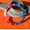 ROLEX VINTAGE 70's PATINATED BEZEL INSERT GRADUATED FADED PEPSI RED BLUE GMT MASTER 1675,16750 WATCH INLAY PART