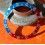 ROLEX VINTAGE 70's PATINATED BEZEL INSERT GRADUATED FADED PEPSI RED BLUE GMT MASTER 1675,16750 WATCH INLAY PART