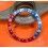 ROLEX VINTAGE 70's PATINATED BEZEL INSERT GRADUATED FADED PEPSI RED BLUE GMT MASTER 1675,16750 WATCH INLAY PART