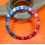 ROLEX VINTAGE 70's PATINATED BEZEL INSERT GRADUATED FADED PEPSI RED BLUE GMT MASTER 1675,16750 WATCH INLAY PART