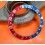 ROLEX VINTAGE 70's PATINATED BEZEL INSERT GRADUATED FADED PEPSI RED BLUE GMT MASTER 1675,16750 WATCH INLAY PART