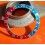 ROLEX VINTAGE 70's PATINATED BEZEL INSERT GRADUATED FADED PEPSI RED BLUE GMT MASTER 1675,16750 WATCH INLAY PART