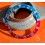ROLEX VINTAGE 70's PATINATED BEZEL INSERT GRADUATED FADED PEPSI RED BLUE GMT MASTER 1675,16750 WATCH INLAY PART