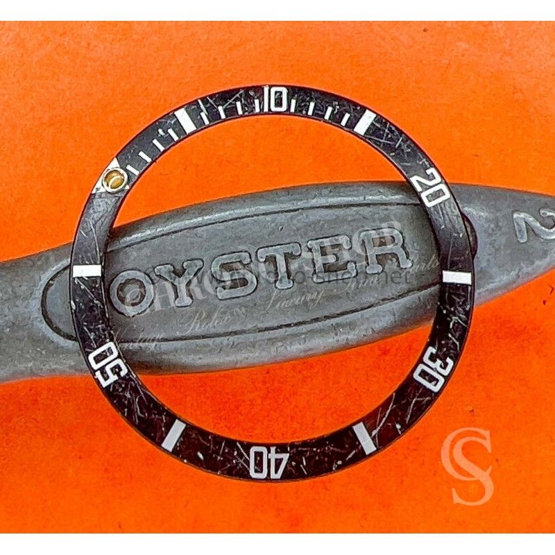 Rolex Superb Vintage Tritium Faded Black Meteorit Submariner date watch Insert 16800,16610,168000