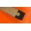 Bracelet militaire cuir daim noir 20mm boutons pression pour montres hommes signé DEERSKIN SWISS MADE