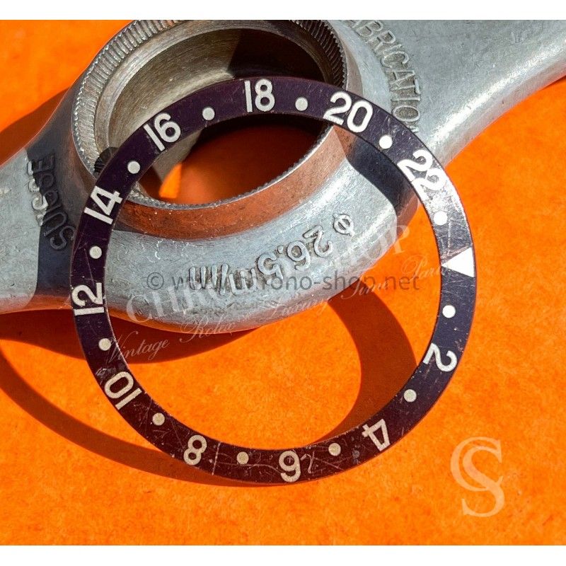 Rolex faded GMT Master Watch Tropical 16718,16713,16700,16710,16760 Watch Bezel Graduated 24H Insert Part