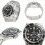 ROLEX RARE 70's AUTHENTIQUE FOND ACIER VISSÉ,CASEBACK MONTRES VINTAGES SUBMARINER DATE 1680