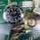 ROLEX RARE ACCESSOIRE MONTRES INSERT JET BLACK MONTRES 14060, 14060M SUBMARINER PERLE LUMINOVA