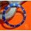 ROLEX RARE INSERT GRADUE LUNETTE BLEU MONTRES SUBMARINER DATE 16613,16618,16803,16808 PERLE LUMINOVA