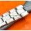 ROLEX BIG CROWN PARTIAL USED RIVETS LINKS 7205 for repair 70's Rivet 19mm band Daytona 6240,6241,6263,6262,6240,6239