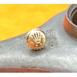 Rolex Rare GENUINE Ø6mm Ref 604 CROWN WINDER MONOBLOC 18K YELLOW GOLD TWINLOCK
