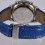 BREITLING GENUINE VINTAGE 90's BLUE SHARK LEATHER STRAP 22/18mm BRACELET WATCHES OLD NAVITIMER,NAVITIMER,CHRONOMAT