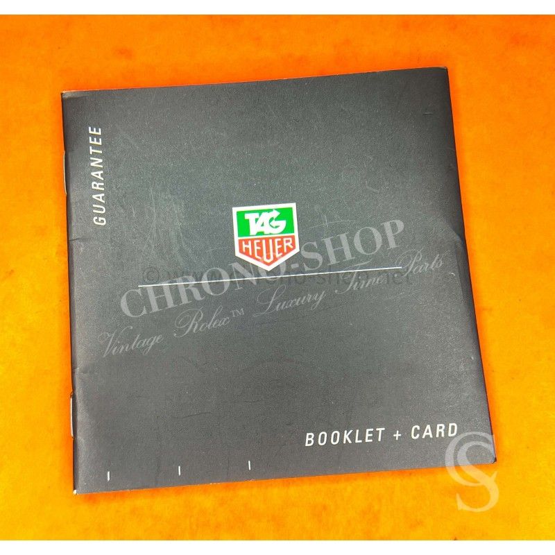 Carte De Garantie Internationale Pour Montres TAG Heuer - Neuf - Papeterie Officielle