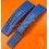 BREITLING GENUINE VINTAGE 90's BLUE SHARK LEATHER STRAP 22/18mm BRACELET WATCHES OLD NAVITIMER,NAVITIMER,CHRONOMAT