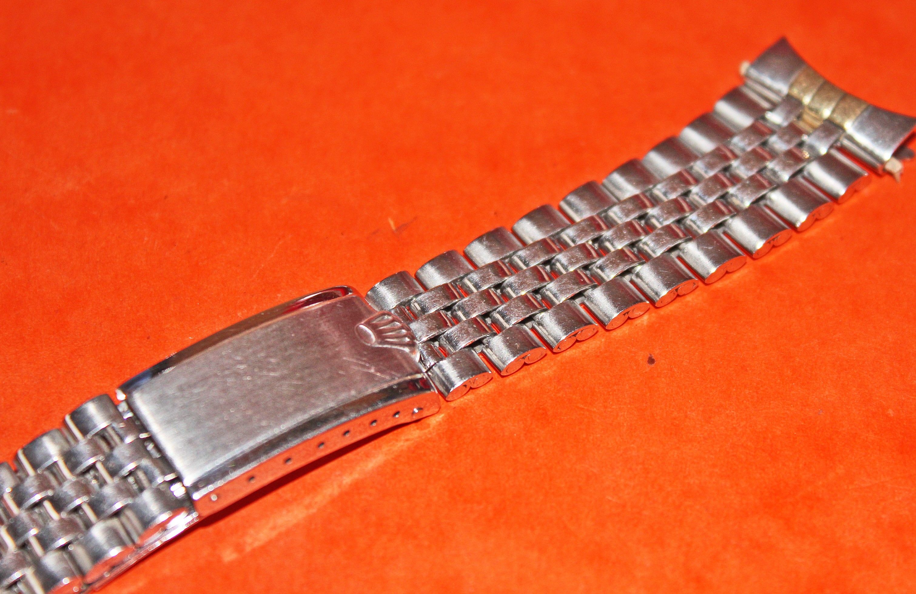 60's Vintage 6252H Rolex Datejust Jubilee 20mm Folded Watch Band ...