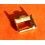 Original & Vintage Rolex "BIG LOGO" 14mm gold plated buckle Medium size strap leather bracelet
