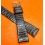 Mens Vintage Old Stock Lizard Black color Luxury Genuine Leather Watch Strap 16mm