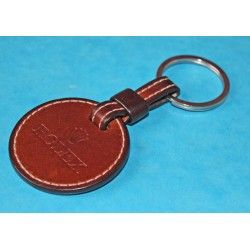 RARE PORTE CLEFS ROLEX GALETTE CUIR ECUSSON GOODIES ACCESSOIRES CLEFS DE VOITURES PORTE CLES