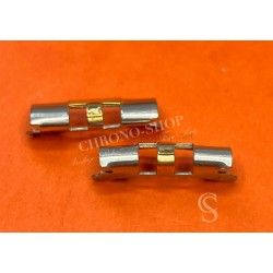 ROLEX GENUINE TUTONE 18K GOLD STEEL WATCH BRACELET END PIECE 455B 20mm X 2
