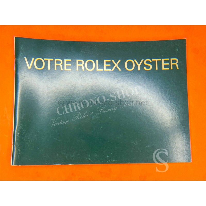 ROLEX 2007 FRENCH GENUINE OYSTER BOOKLET...