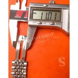 Vintage Collectible watch Ssteel Partial half bracelet part Beads of Rice 60's Heuer,IWC,Omega,Breitling,Vacheron