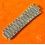 Vintage Ssteel 70's Watch half part 22mm style folded links bipolished Bracelet