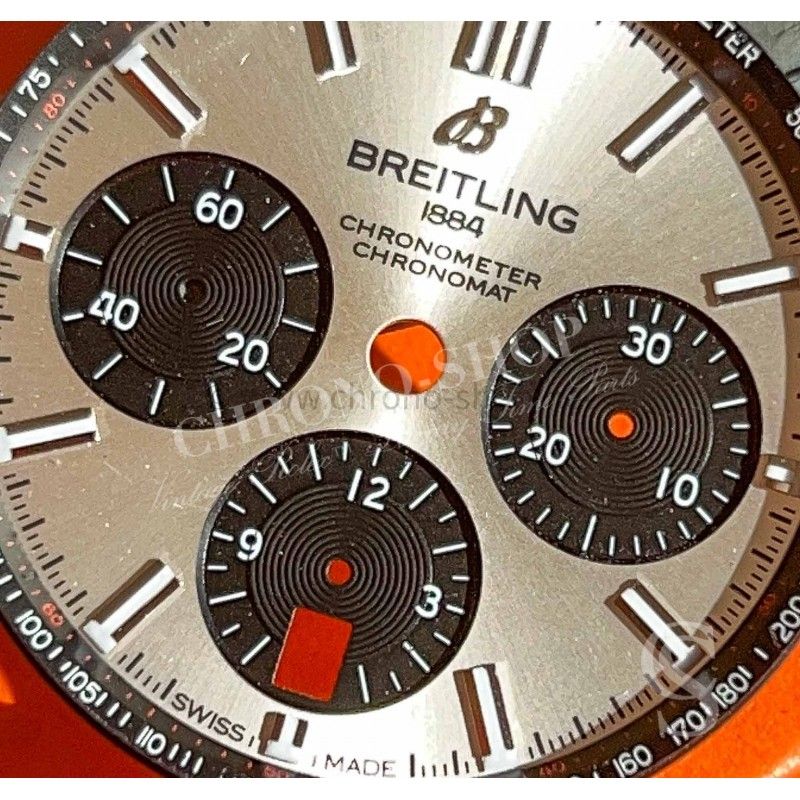 BREITLING GENUINE RARE WATCH DIAL CHRONOMAT B01 42mm PANDA BLACK SILVER REF AB0134101G1A1 BREITLING GENUINE RARE WATCH DIAL CHRONOMAT B01 42mm PANDA BLACK SILVER REF AB0134101G1A1