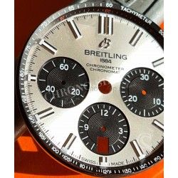 BREITLING GENUINE RARE WATCH DIAL CHRONOMAT B01 42mm PANDA BLACK SILVER REF AB0134101G1A1