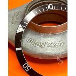 ROLEX SERVICE WATCH LUMINOVA BLACK BEZEL INSERT, INLAY SUBMARINER 5513, 5512, 1680, SEA-DWELLER 1665, DRSD INSERT