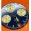 BREITLING 1884 VINTAGE RARE CADRAN MONTRE CHRONOMAT BLEU ET OR Ø28mm BREITLING ref K13050.1